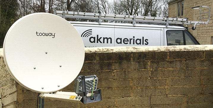 satellite broadband Clevedon